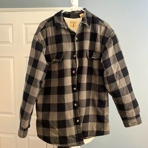 Men’s Redhead Sherpa lined flannel Sherpa lined shirt/jacket. Size large